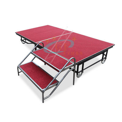 Plate-forme se pliante en aluminium durable d'étape pour épouser le concert