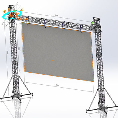 Botte visuelle de mur de vol de système de support au sol pour le panneau d'affichage d'écran de LED