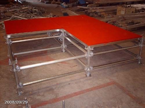 Plate-forme en aluminium d'étape de jambes réglables de biens pour la location d'événement