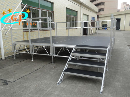 taille ajustable en aluminium 1.2M Plywood Portable Stage de célébration