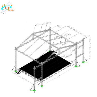 la botte d'étape de 28M Led Lighting Mobile avec la PA s'envole le système volant