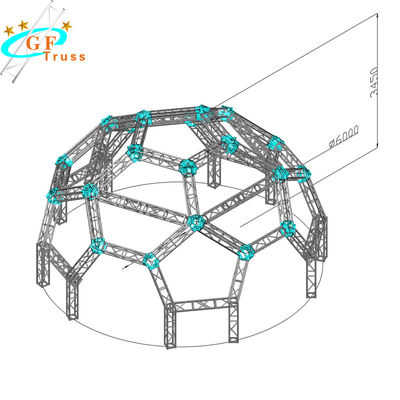 Poids léger de système de l'éclairage 4M Aluminum Roof Truss du DJ