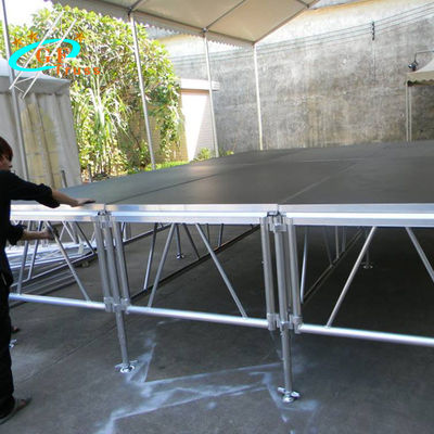 Plate-forme d'étape, partie mobile de système d'étape sur la plate-forme en aluminium d'étape de danse d'étape