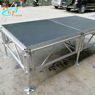 Structure portative de cadre d'étape de botte d'affichage de plate-forme en aluminium d'étape
