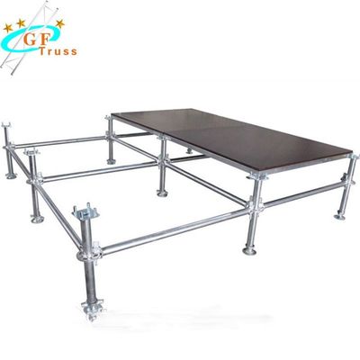 Plate-forme en aluminium portative 1.22*1.22M d'étape de plexiglass