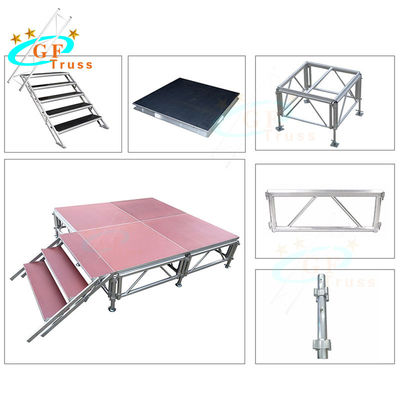 Glissez non 1.22M*1.22M Aluminum Stage Platform pour des événements