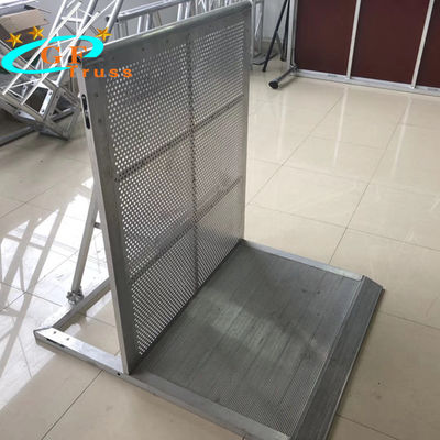 glissière de sécurité de ruban de 1Mx1.2Mx1.2M Aluminum Stage Accessories Barrier For Concert